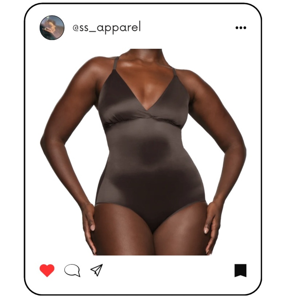SKIMS BODYSUIT BRIEF W/ SNAPS